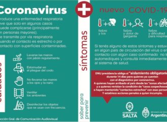 Coronavirus: Protocolo para salteños que regresen de otros países