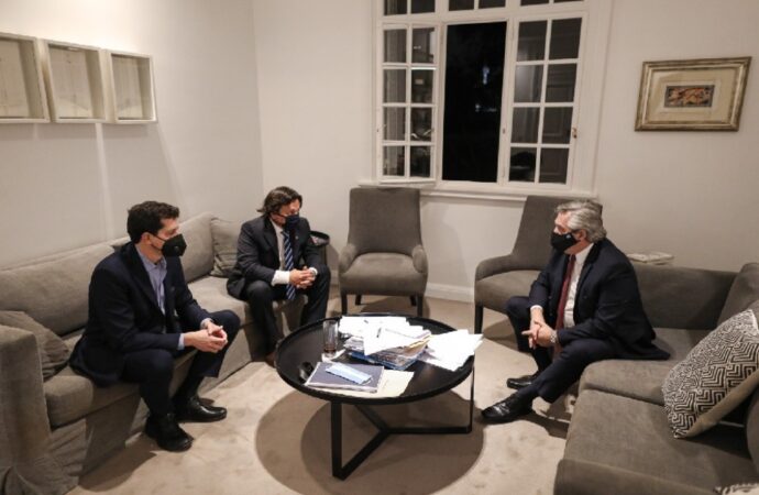 El Presidente Alberto Fernández recibió al Gobernador Gustavo Saenz