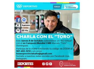 “KO Virtual”: Charlas motivacionales de boxeo para Salta