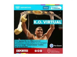 El ex campeón mundial Jorge “Roña Locomotora” Castro ofrecerá un “KO Virtual” para Salta