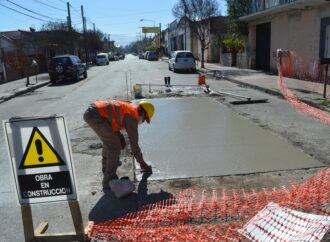 Intensos trabajos de obras en las calles de la ciudad