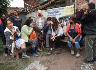 Bettina Romero recorrió zonas afectadas por el temporal