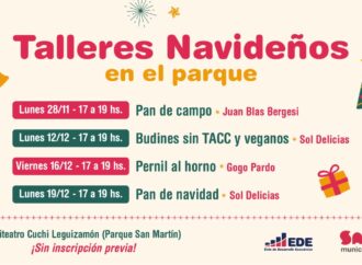 La Municipalidad dictará talleres navideños en el parque San Martín