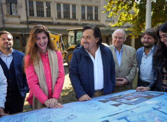Bettina Romero y Gustavo Sáenz recorrieron las obras en la ex Palúdica