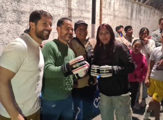 Entregaron elementos y accesorios a la Escuela de Boxeo de Progreso