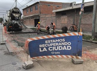 Se realizaron tareas de hormigonado en el barrio Limache