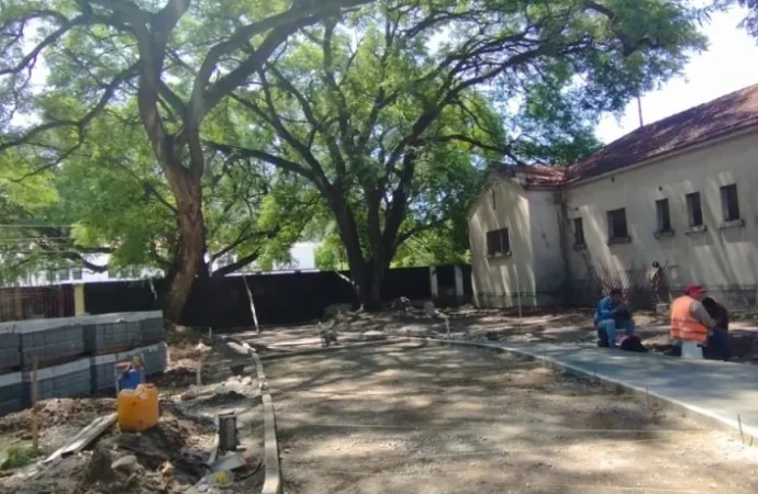 Avanzan las obras de revalorización del predio de la ex Palúdica