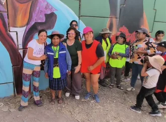 La peregrina Damiana conoció su mural y se emocionó hasta las lágrimas 