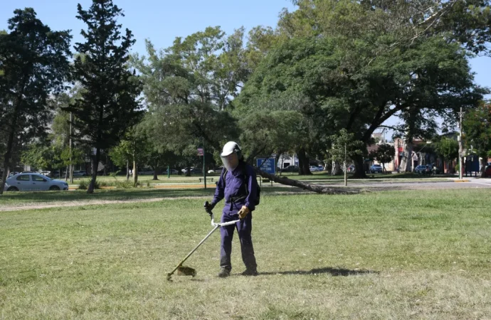 El parque 20 de Febrero, más limpio y preparado para prevenir el Dengue