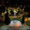 La plaza Güemes ya luce su nueva luminaria LED