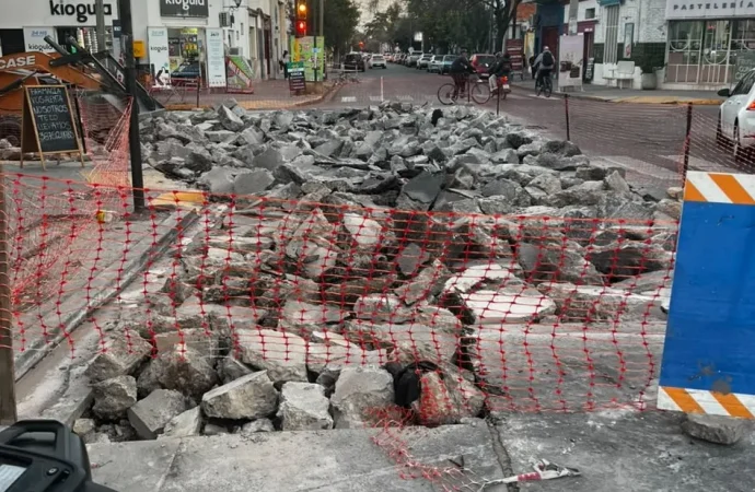 Corte total por obras en la calle 12 de Octubre