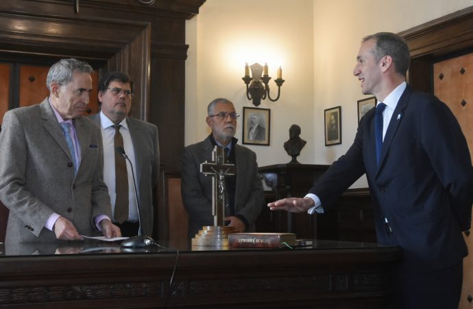 Darío Madile participó de la toma de juramento del nuevo juez federal Diego Anzorreguy