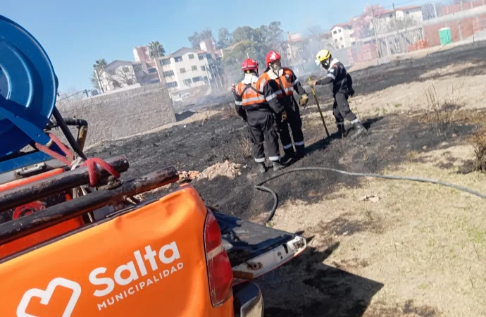 La Municipalidad sancionó a los responsables de un incendio de pastizales en zona sur