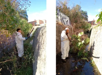Menos residuos, más prevención: limpiaron el canal pluvial del barrio El Pilar