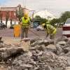 La Municipalidad inició obras de bacheo en Pje. Baigorria y Av. Jujuy